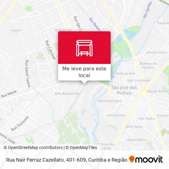 Rua Nair Ferraz Cazellato, 401-609 mapa