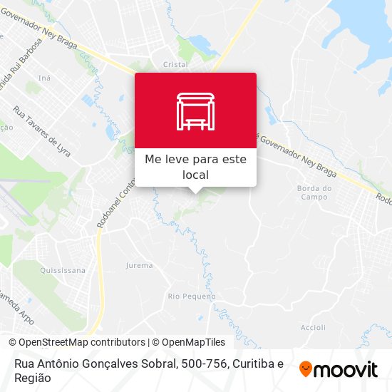 Rua Antônio Gonçalves Sobral, 500-756 mapa