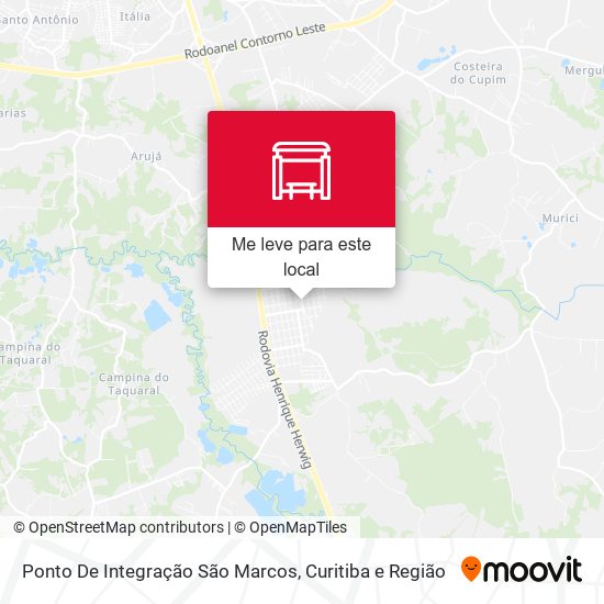 Ponto De Integração São Marcos mapa