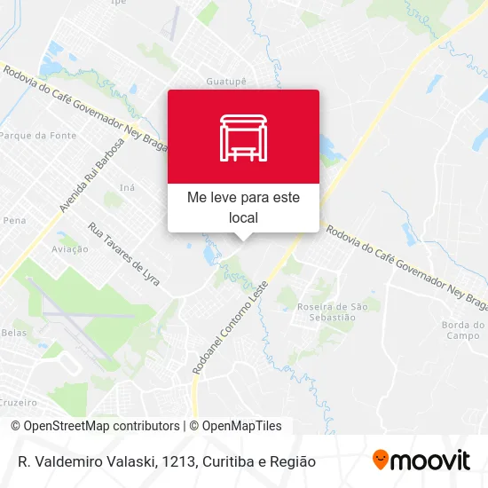 R. Valdemiro Valaski, 1213 mapa