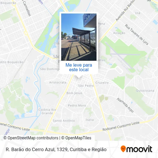 R. Barão do Cerro Azul, 1329 mapa