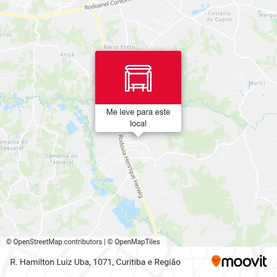 R. Hamilton Luiz Uba, 1071 mapa