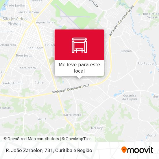 R. João Zarpelon, 731 mapa