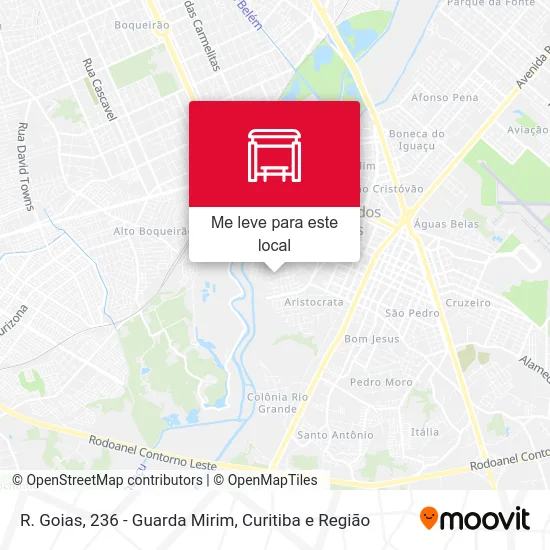 R. Goias, 236 - Guarda Mirim mapa
