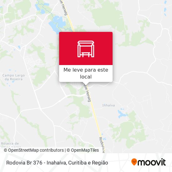 Rodovia Br 376 - Inahaíva mapa