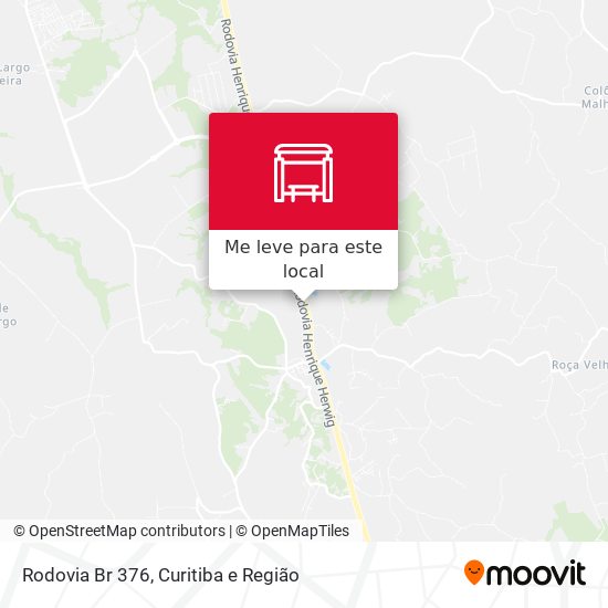 Rodovia Br 376 mapa