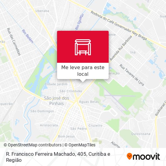 R. Francisco Ferreira Machado, 405 mapa