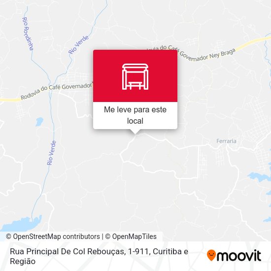 Rua Principal De Col Rebouças, 1-911 mapa