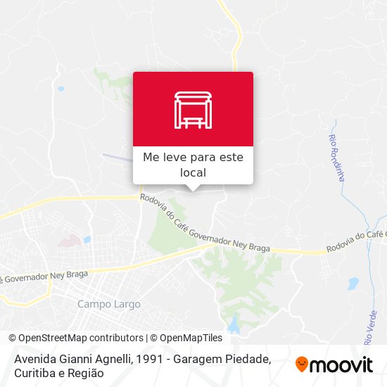 Avenida Gianni Agnelli, 1991 - Garagem Piedade mapa