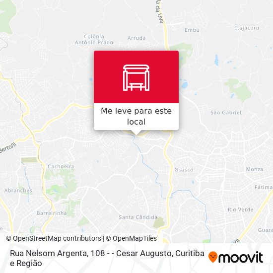 Rua Nelsom Argenta, 108 -  - Cesar Augusto mapa