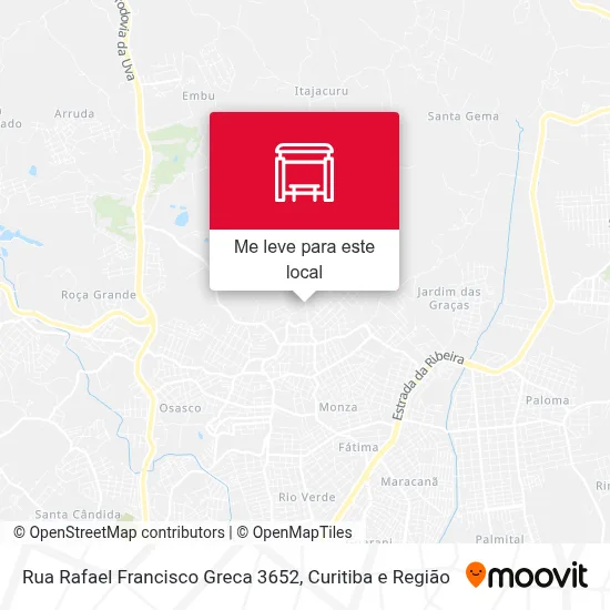 Rua Rafael Francisco Greca 3652 mapa