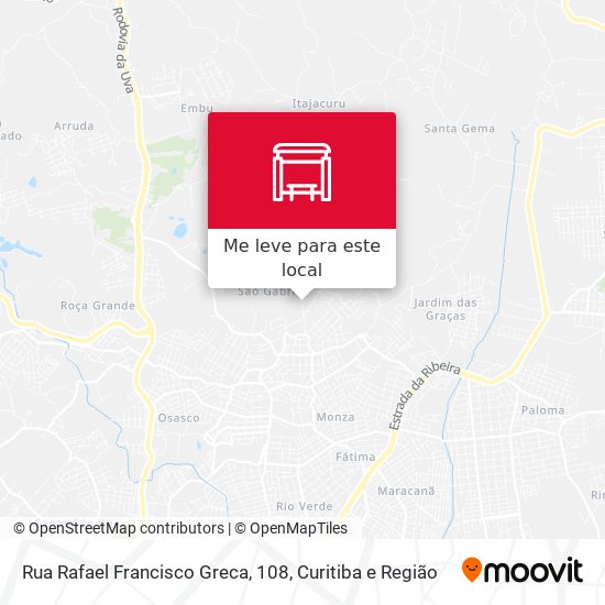 Rua Rafael Francisco Greca, 108 mapa