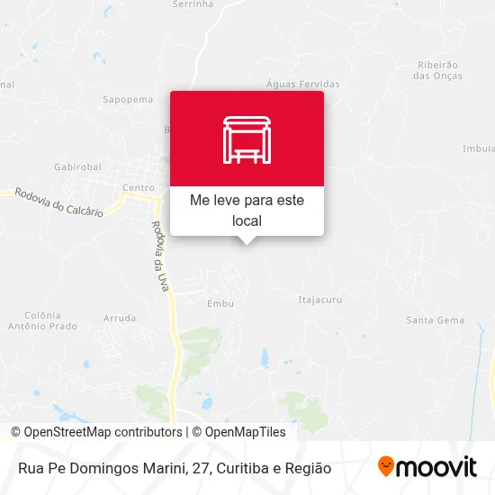 Rua Pe Domingos Marini, 27 mapa