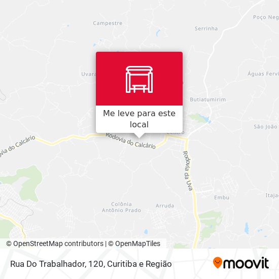 Rua Do Trabalhador, 120 mapa