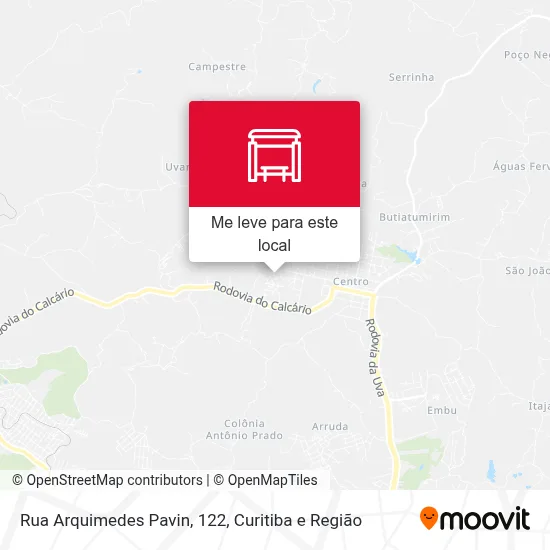 Rua Arquimedes Pavin, 122 mapa