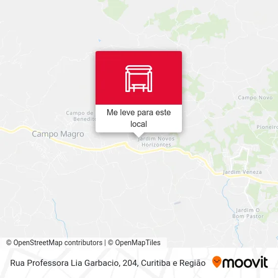 Rua Professora Lia Garbacio, 204 mapa