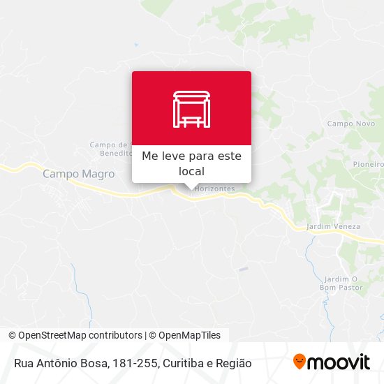 Rua Antônio Bosa, 181-255 mapa