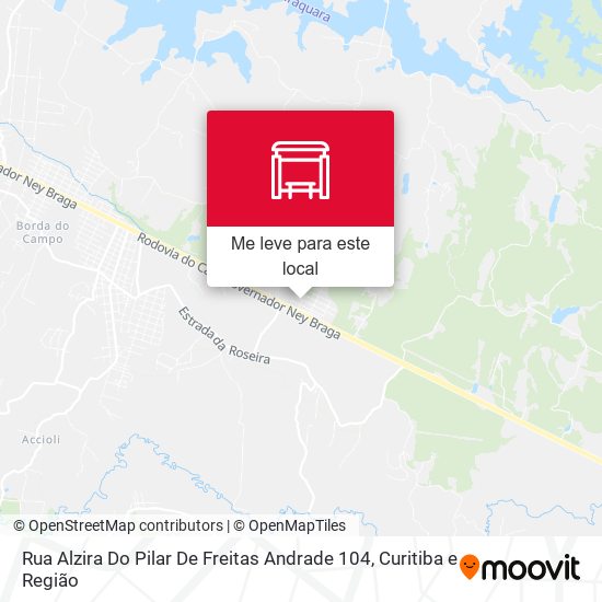Rua Alzira Do Pilar De Freitas Andrade 104 mapa