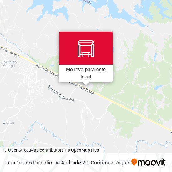 Rua Ozório Dulcídio De Andrade 20 mapa