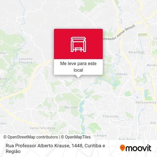 Rua Professor Alberto Krause, 1448 mapa