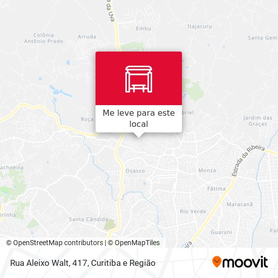 Rua Aleixo Walt, 417 mapa