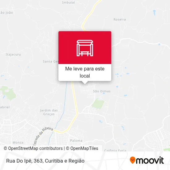 Rua Do Ipê, 363 mapa