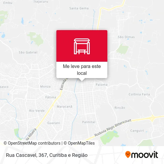 Rua Cascavel, 367 mapa