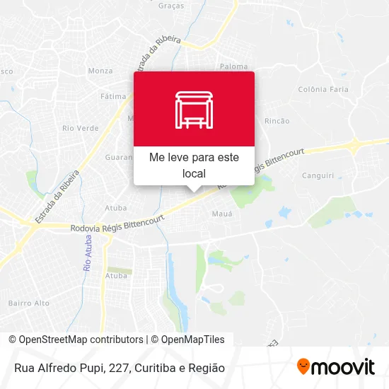 Rua Alfredo Pupi, 227 mapa