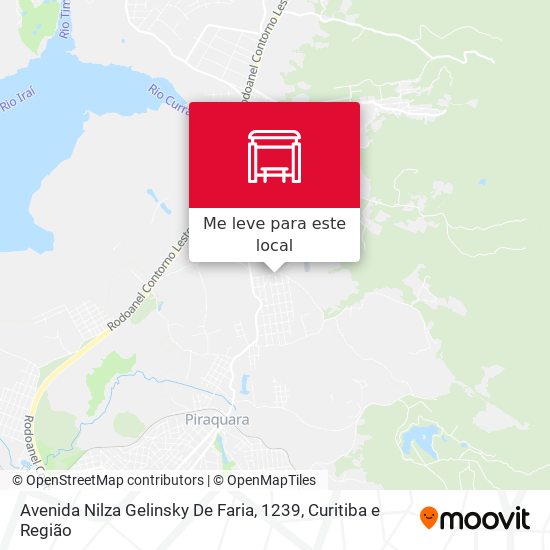 Avenida Nilza Gelinsky De Faria, 1239 mapa