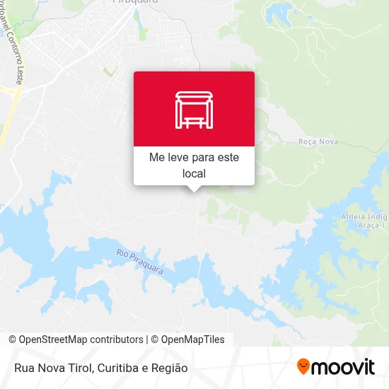 Rua Nova Tirol mapa