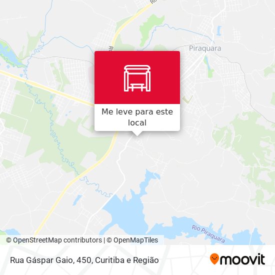 Rua Gáspar Gaio, 450 mapa