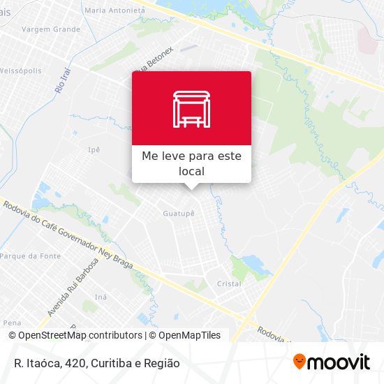 R. Itaóca, 420 mapa