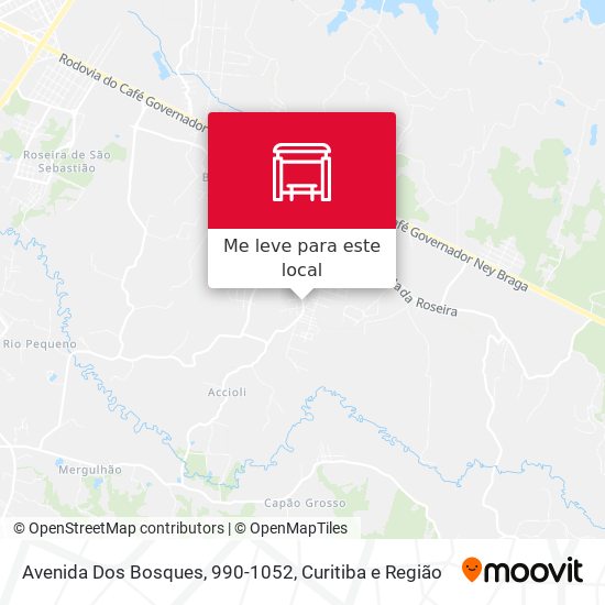 Avenida Dos Bosques, 990-1052 mapa