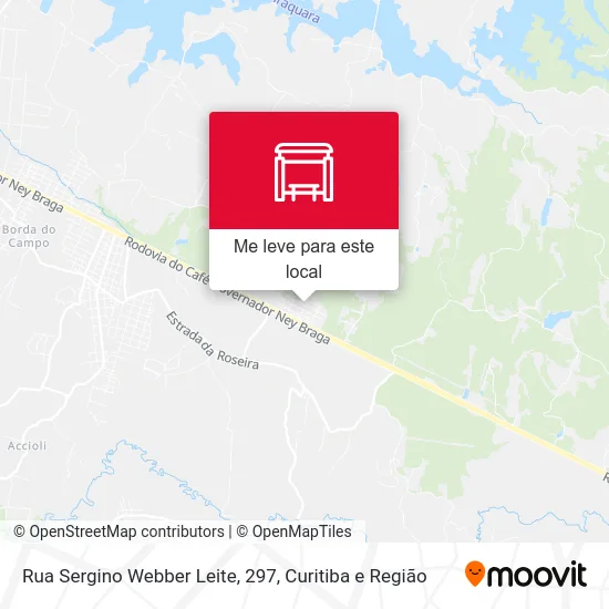 Rua Sergino Webber Leite, 297 mapa