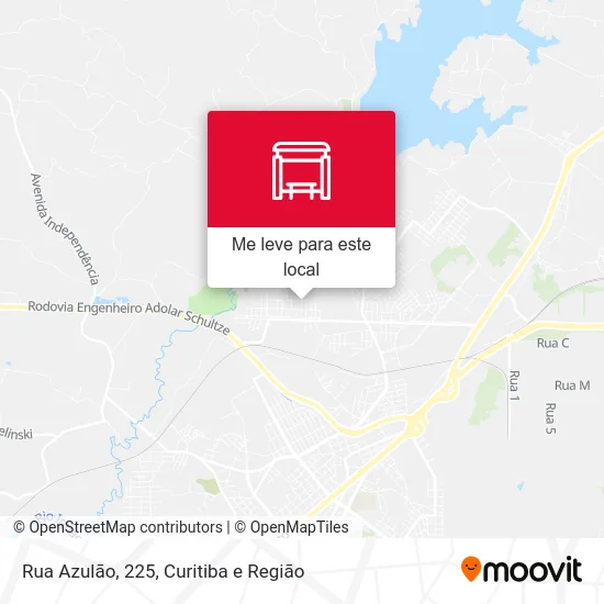 Rua Azulão, 225 mapa