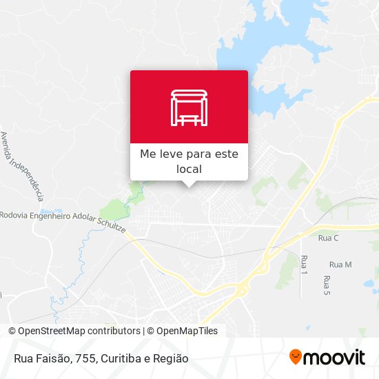 Rua Faisão, 755 mapa