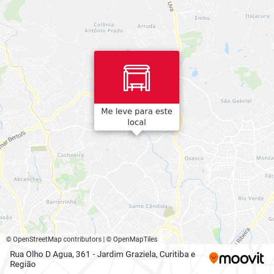 Rua Olho D Agua, 361 - Jardim Graziela mapa