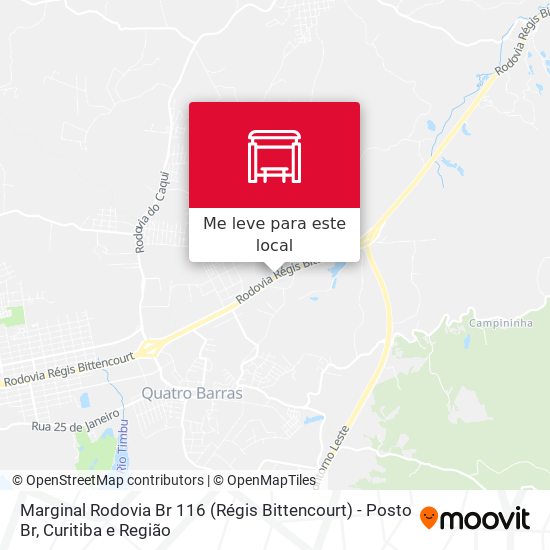 Marginal Rodovia Br 116 (Régis Bittencourt) - Posto Br mapa