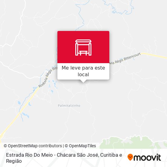 Estrada Rio Do Meio - Chácara São José mapa