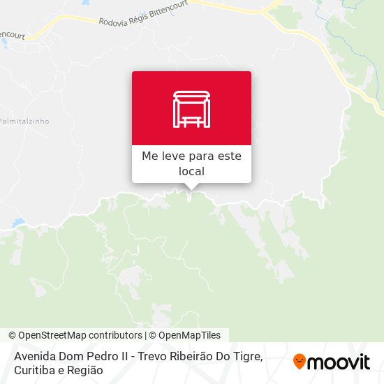 Avenida Dom Pedro II - Trevo Ribeirão Do Tigre mapa