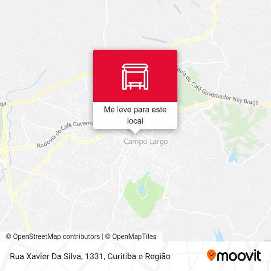 Rua Xavier Da Silva, 1331 mapa
