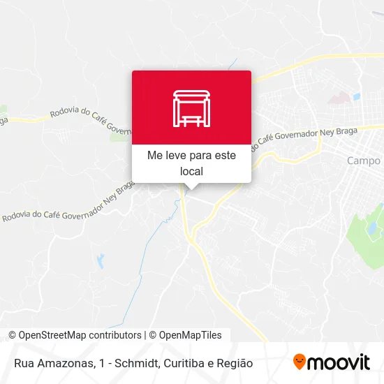 Rua Amazonas, 1 -  Schmidt mapa