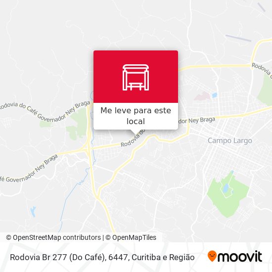 Rodovia Br 277 (Do Café), 6447 mapa