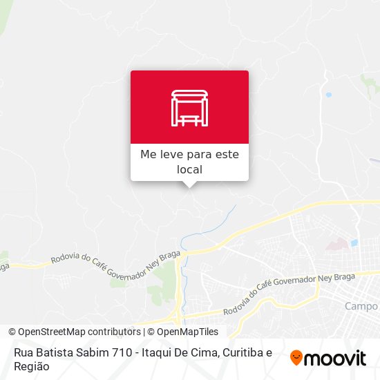 Rua Batista Sabim 710 - Itaqui De Cima mapa