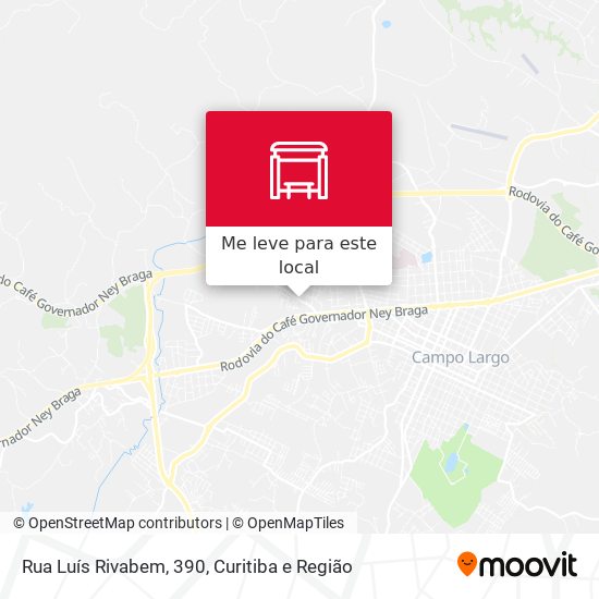 Rua Luís Rivabem, 390 mapa