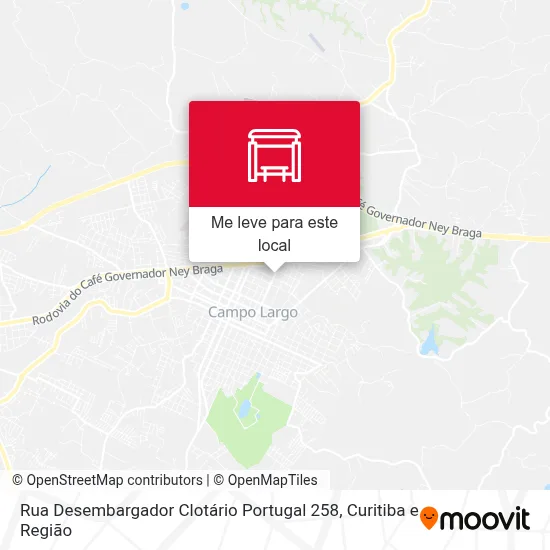 Rua Desembargador Clotário Portugal 258 parada - Rotas, horários e tarifas