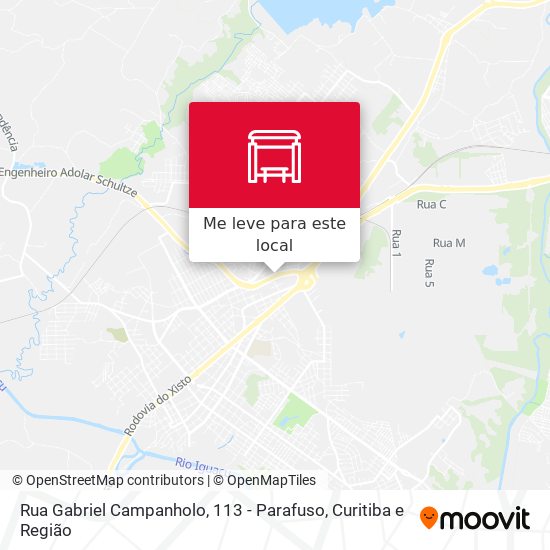 Rua Gabriel Campanholo, 113 - Parafuso mapa