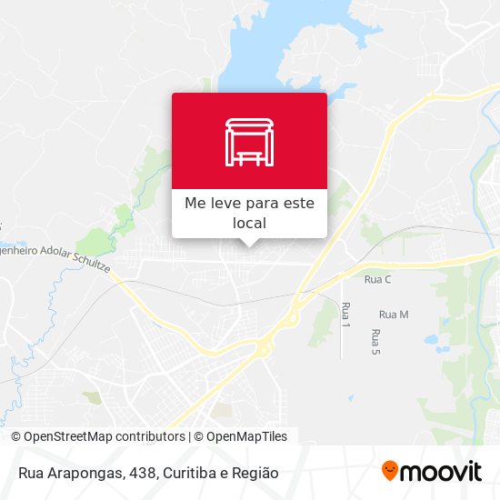 Rua Arapongas, 438 mapa