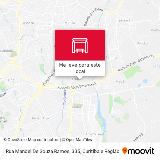 Rua Manoel De Souza Ramos, 335 mapa