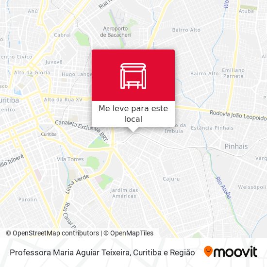 Professora Maria Aguiar Teixeira mapa